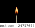 Ignition of a match, with smoke on dark background 24737654