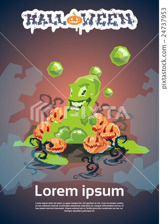 Jelly Monster Happy Halloween Party Invitation 24737953