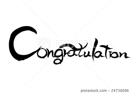 Brush character Congratulation Brush character Congratulation 24738086