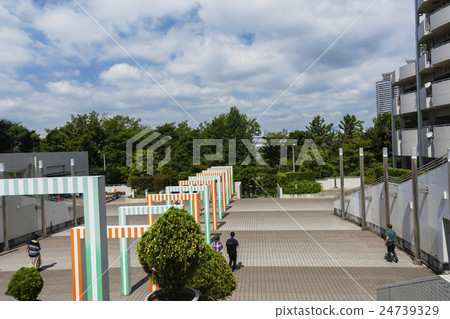 Odaiba Beach Park Station North Exit Landscape Odaiba Beach Park Station North Exit Landscape 24739329