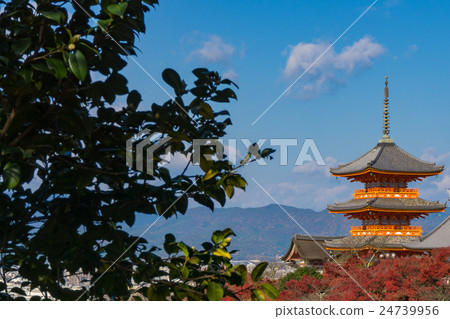 Architecture in Kiyomizu-dera Temple Kyoto, Japan Architecture in Kiyomizu-dera Temple Kyoto, Japan 24739956