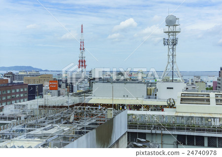 福岡市天神朝向函館方向的天空 24740978