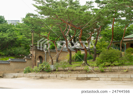 Deoksugung Palace in Seoul with trees Deoksugung Palace in Seoul with trees 24744566