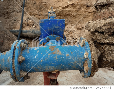 Finished repaired piping waiting for covering Finished repaired piping waiting for covering 24744881