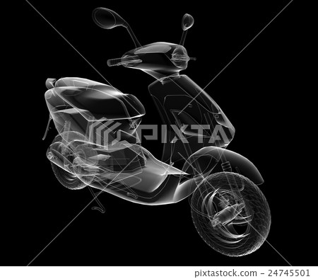 isolated transparent scooter image isolated transparent scooter image 24745501
