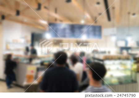 Abstract blur restaurant background Abstract blur restaurant background 24745790