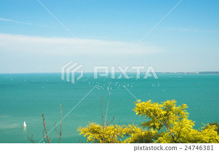 View over lake Balaton in Tihany, Hungary View over lake Balaton in Tihany, Hungary 24746381