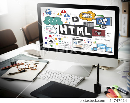 HTML Connectiion Links Digital Communication Concept 24747414