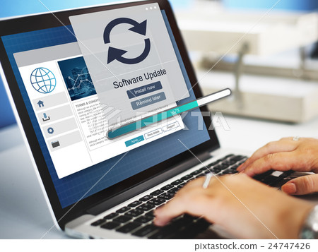 Software Update Installation Upgrade Data Concept Software Update Installation Upgrade Data Concept 24747426