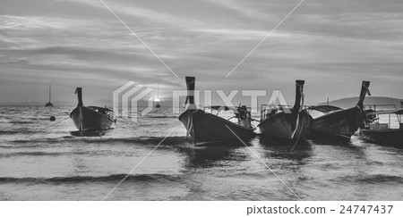 Vessel Island Morning Coastline Summer Concept 24747437