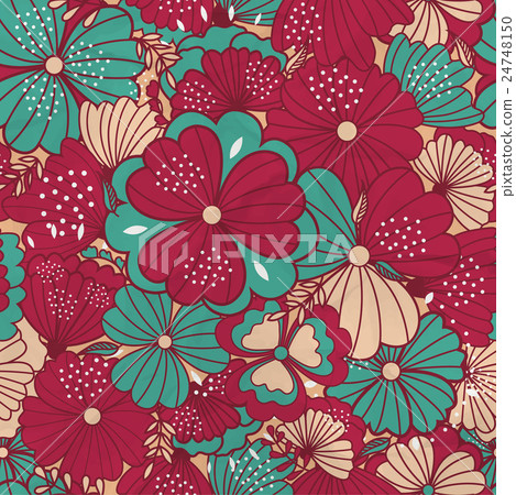 Sample floral background - Stock Illustration [24748150] - PIXTA