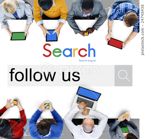 Folllow Follow Us Follower Followering Sharing Concept Folllow Follow Us Follower Followering Sharing Concept 24748438