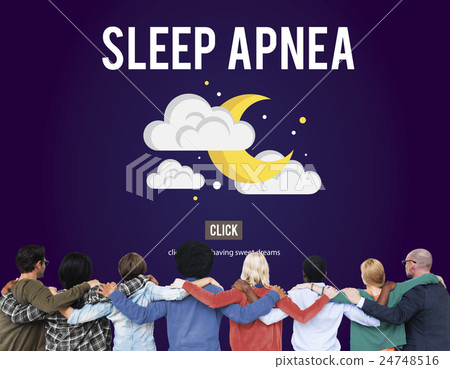 Sleep Apnea Insomnia Sleep Deprivations Disorders Sleepless Concept 24748516