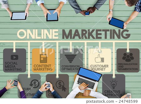 Online Marketing Advertisement Social Media Concept Online Marketing Advertisement Social Media Concept 24748599