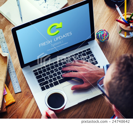 Lastest Version Fresh Updates Application Updates Concept 24748642