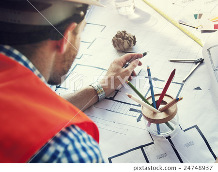 Architect Engineer Design Construction Constructer Concept 24748937