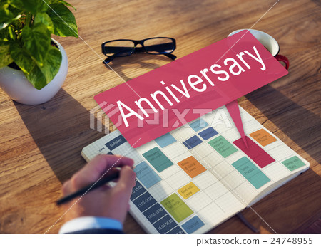 Anniversary Annual Celebration Remember Yearly Concept 24748955