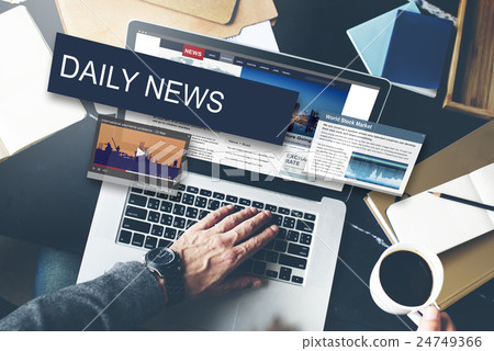 Media Journalism Global Daily News Content Concept Media Journalism Global Daily News Content Concept 24749366