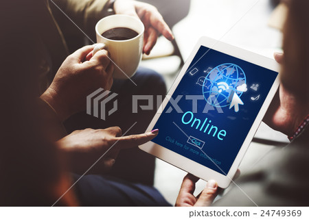 Online Network Internet Connection Digital Concept Online Network Internet Connection Digital Concept 24749369