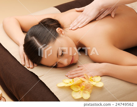 beautiful woman in massage salon beautiful woman in massage salon 24749562