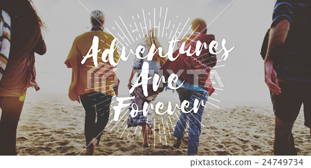 Adventures are forever Journey Travel Trip Concept 24749734