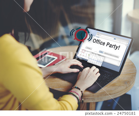 Office Party Business Commercial Entertainment Concept Office Party Business Commercial Entertainment Concept 24750181