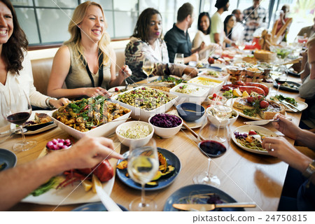 Buffet Cafe Choice Food Party Nutrition Restaurant Concept 24750815