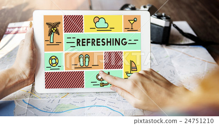 Refreshing Refreshment Renew Rethink Restart Concept Refreshing Refreshment Renew Rethink Restart Concept 24751210
