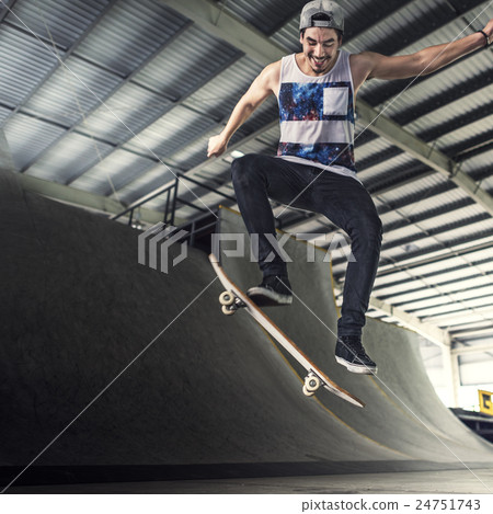 Skateboarder Skateboard Skateboarding Skate Concept 24751743