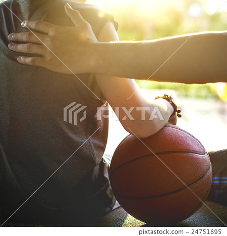 Athlete Athletic Basketball Coaching Practice Concept 24751895
