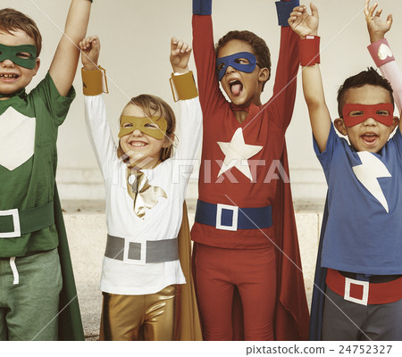 Superheroes Kids Teamwork Aspiration Elementary Concept Superheroes Kids Teamwork Aspiration Elementary Concept 24752327