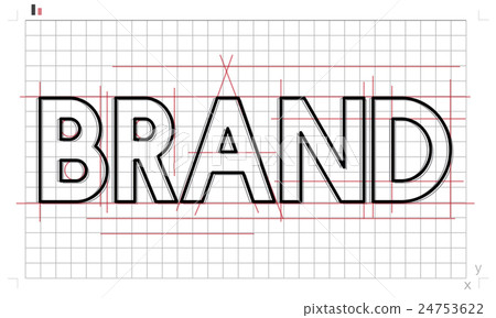 brand copyright name draft graphic concept-插圖素材 [24753622] -