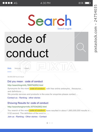 Code of Conduct Law Moral Code Concept 24754035