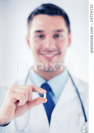 doctor with pill in hospital doctor with pill in hospital 24754132