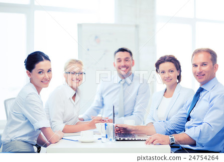 business team having meeting in office business team having meeting in office 24754264