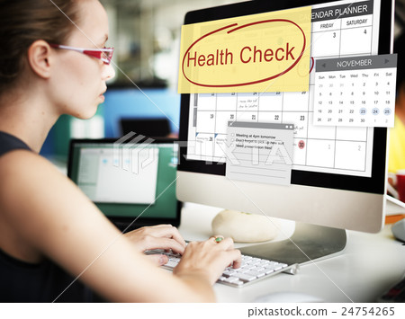 Health Check Healthcare and Medicine Wellness Schedule Concept Health Check Healthcare and Medicine Wellness Schedule Concept 24754265