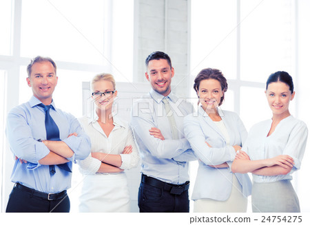 happy business team in office happy business team in office 24754275
