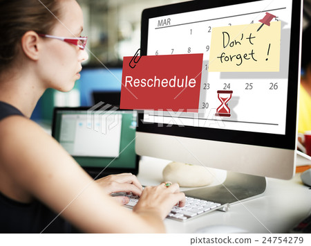 Reschedule Calendar Plan Planning Organizer Concept Reschedule Calendar Plan Planning Organizer Concept 24754279