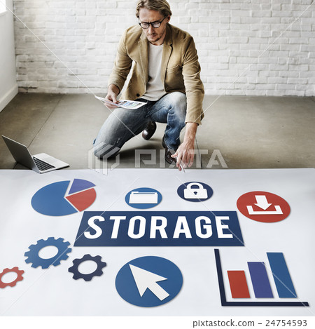 Storage Cloud Network Space Concept Storage Cloud Network Space Concept 24754593