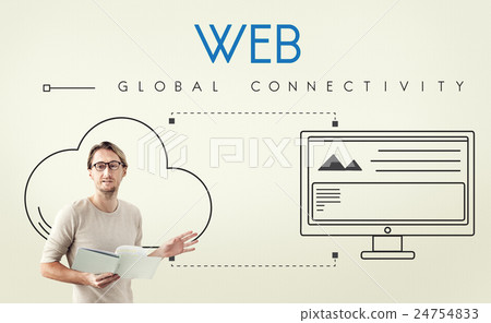 Network Cloud Backup Storage Download Concept 24754833