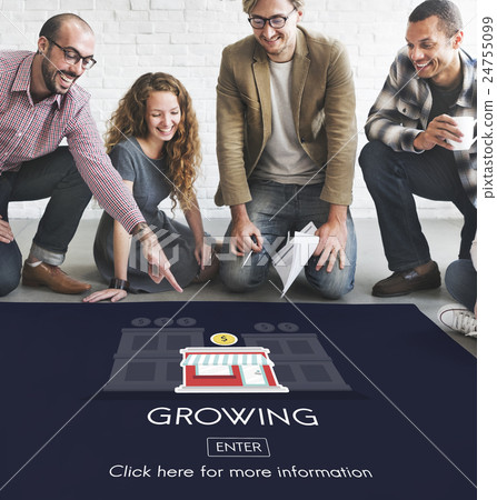 Growing Launch Startup New Business Concept Growing Launch Startup New Business Concept 24755099