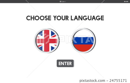 Russian English Communication Language Concept Russian English Communication Language Concept 24755171