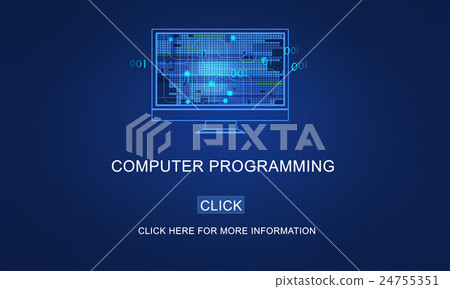 Computer Programming Data Digital Coding Concept - Stock Illustration ...
