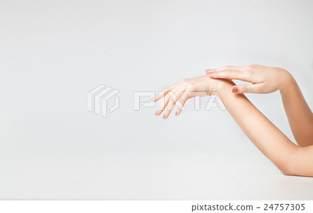 female soft skin hands 24757305