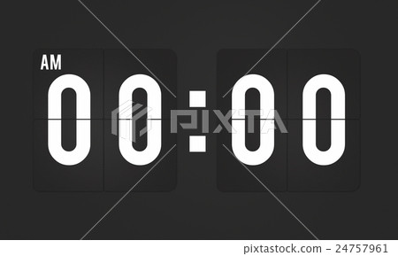 Midnight Time Tomorrow Timing Concept 24757961