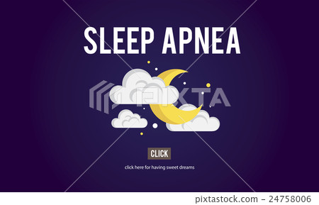 Sleep Apnea Insomnia Sleep Deprivations Disorders Sleepless Concept 24758006