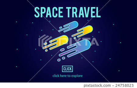 Space Travel Astronomy Exploration Concept - Stock Illustration ...
