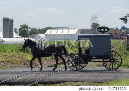 wagon in lancaster pennsylvania amish country wagon in lancaster pennsylvania amish country 24758823