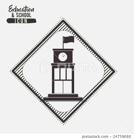 School building inside frame design 24759088