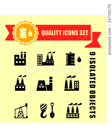 industrial set with red tape 24759379